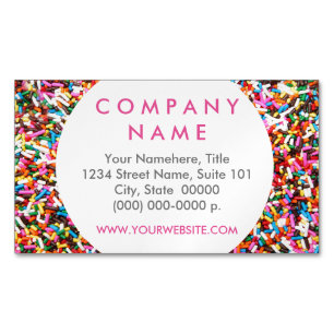 Imán de tarjetas de visita Sprinkles