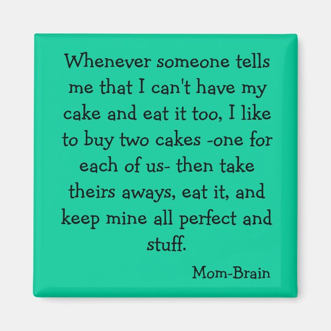 Imán de tarta (Frente)