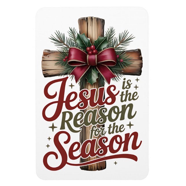 Imán de temporada de Jesús razón (Vertical)