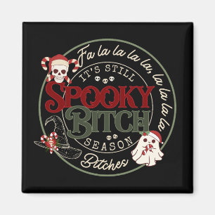 Imán de Temporada de Spooky B de Navidad