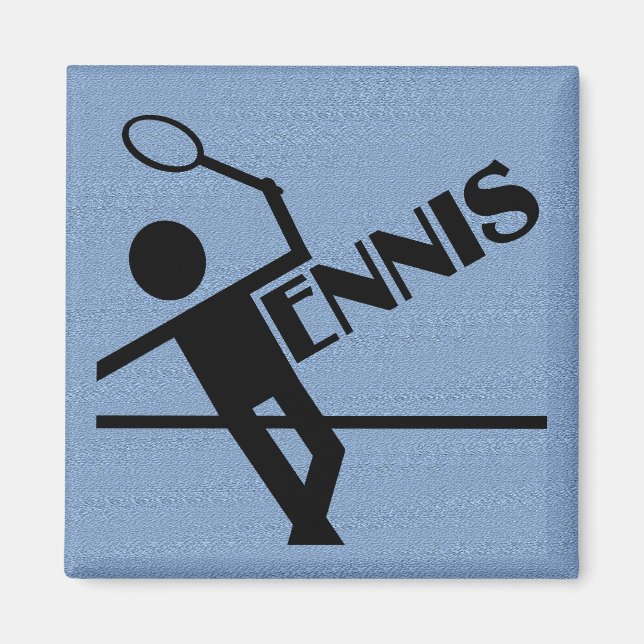 Imán de tenis, personalizar (Frente)