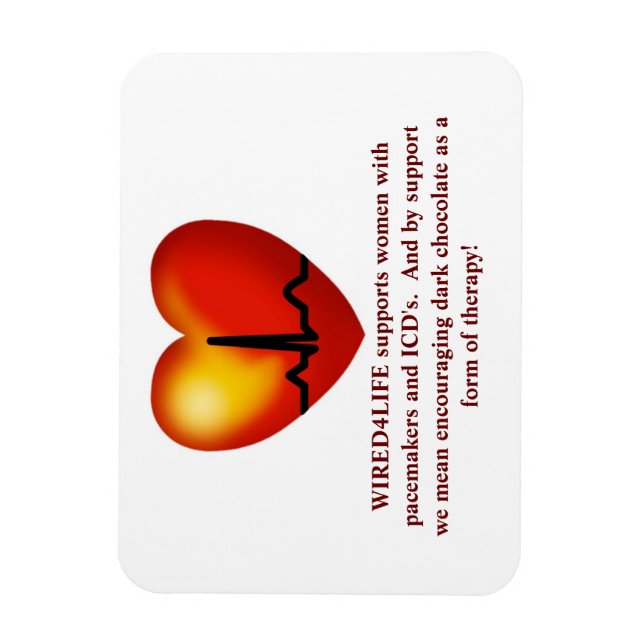 Imán de terapia de chocolate oscuro (Vertical)