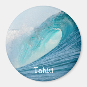 Imán de texto de ruptura de onda de barril de surf