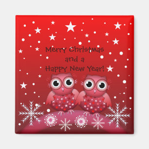 Imán de texto para Navidades pequeños y Personaliz