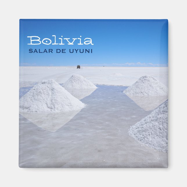 imán de texto Salar de Uyuni (Frente)