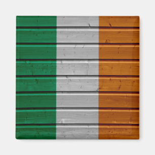 Imán de textura de tabla de madera de Irlanda