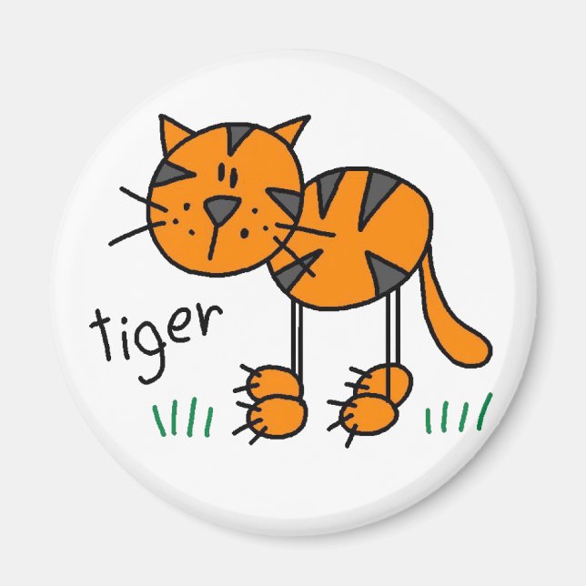 Imán de tigre pegajoso (Frente)
