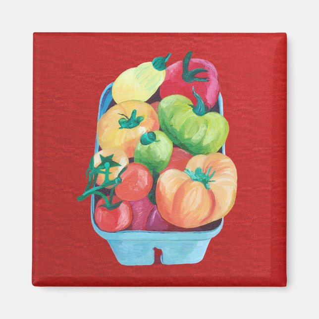 Imán de tomates (Frente)