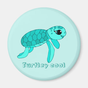 Imán de tortuga fresca para bebé
