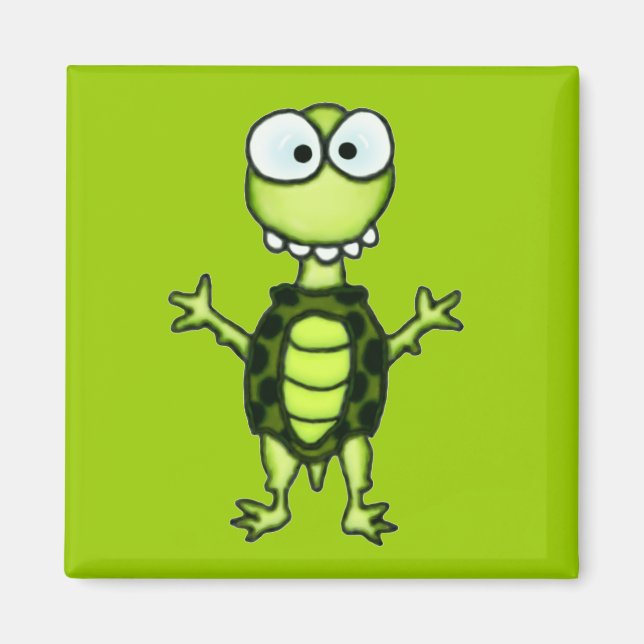 Imán de tortuga goofy (Frente)