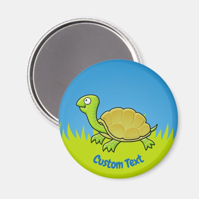 Imán de tortuga personalizado (Anverso/Reverso)