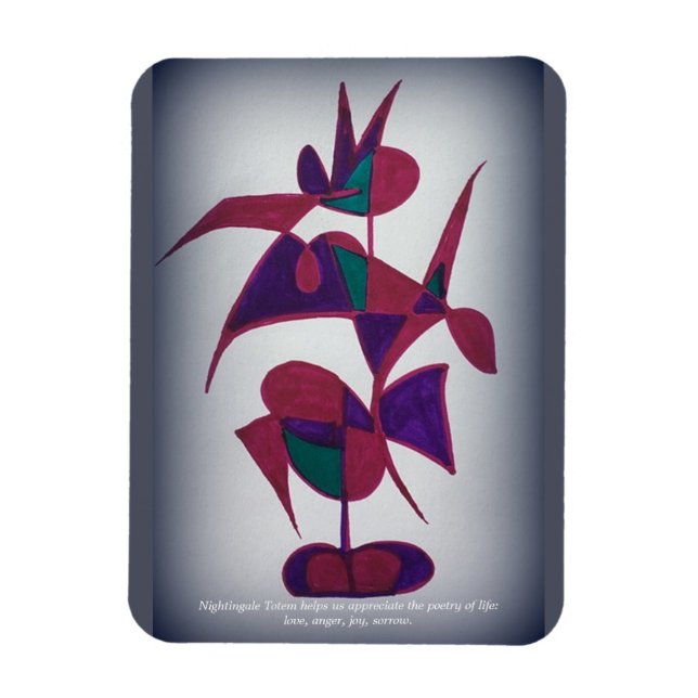 Imán de Tótem Nightingale (Vertical)