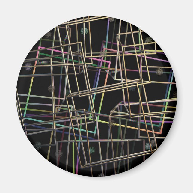 Imán de tramas Metalizado fractalizadas (Frente)