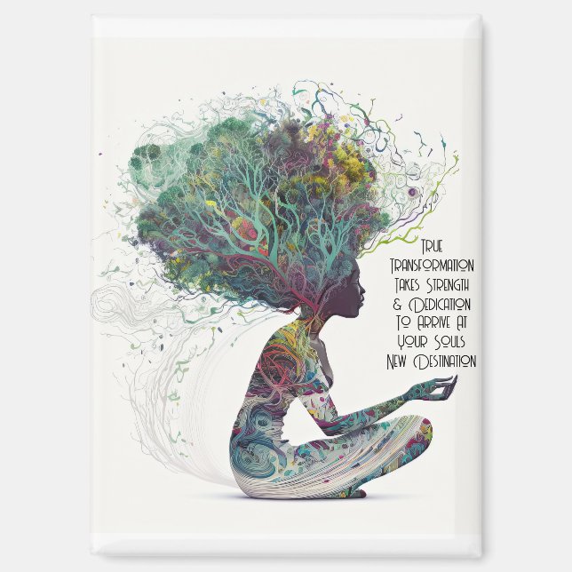 Imán de transformación de mujeres inspiradas (Anverso)