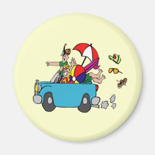 imán de travesía por playa (Frente)