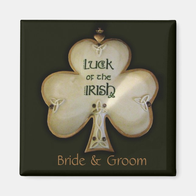 Imán de Trébol Irlandés (Frente)