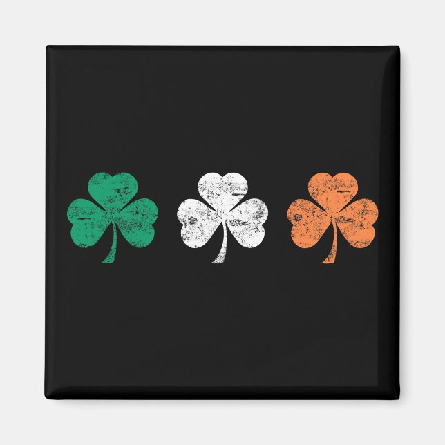 Imán de tréboles irlandeses (Frente)