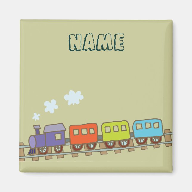 Imán de tren de juguete (Frente)