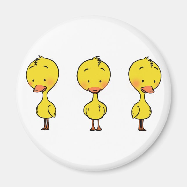 Imán de tres patos (Frente)