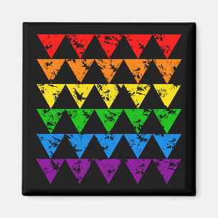 Imán de Triángulos de Arcoiris