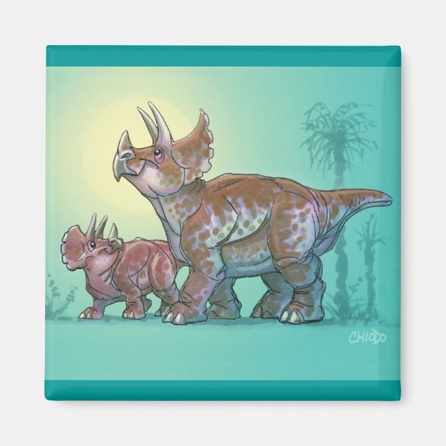 Imán de Triceratops (Frente)