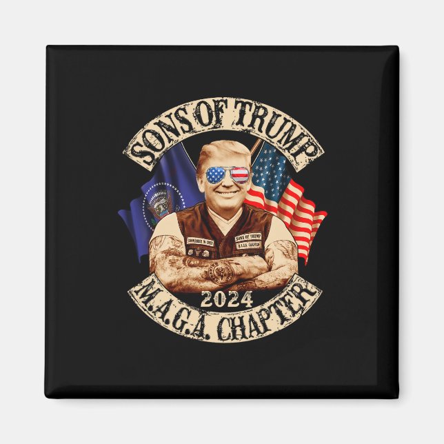 Imán De Trump Maga Chapter 2024 Funny (Frente)