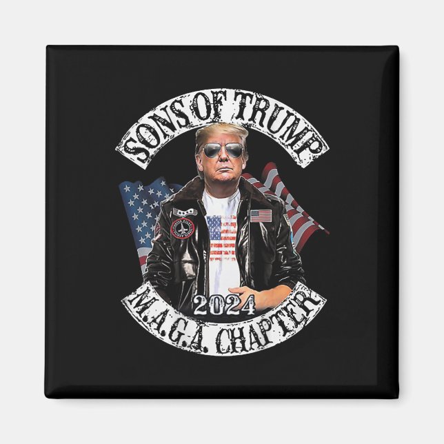 Imán De Trump Maga Chapter 2024 (on Back) (Frente)