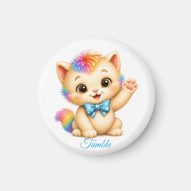 Imán de Tumble el Gatito (Frente)