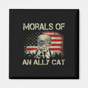 Imán De Un Gato De Aliado Divertido Trump 2024