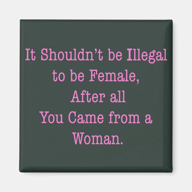 Imán De una mujer (Frente)