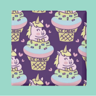 Imán de Unicornio de Orgullo Dulce