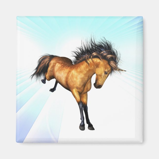 Imán de Unicornio desordenado (Frente)