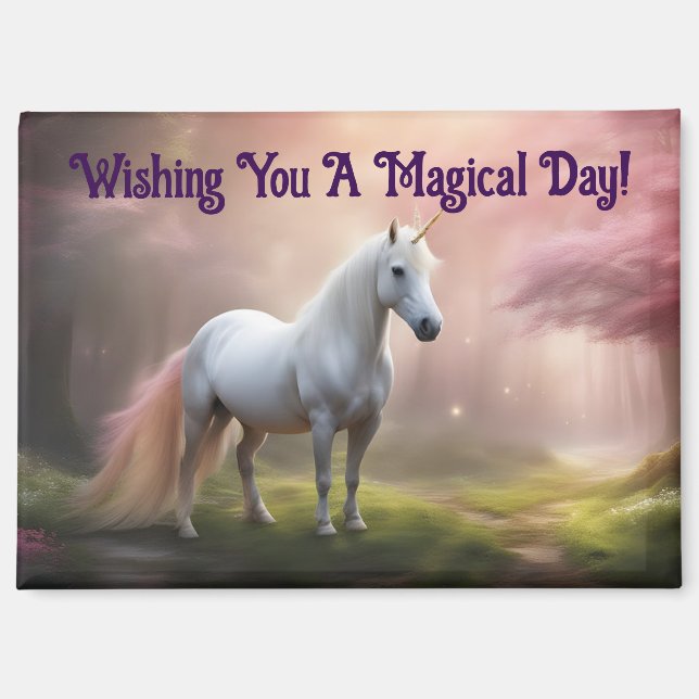 Imán de Unicornio Encantador (Anverso)