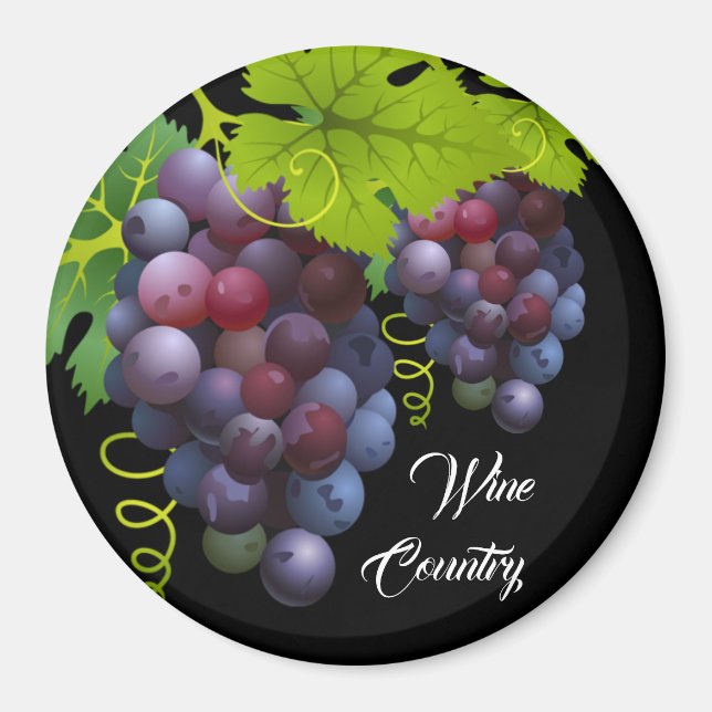 Imán de uvas (Frente)
