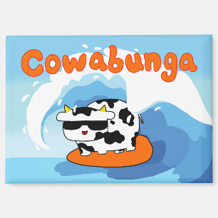 Imán de vaca de Cowabunga