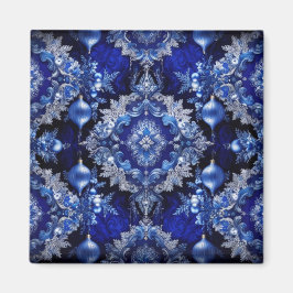 Imán de vacaciones de adornos decorativos azules
