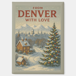 Imán de vacaciones de Denver con amor