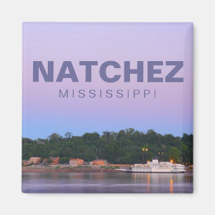 imán de vacaciones de recuerdo Natchez, Misisipi
