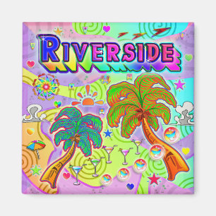 Imán de vacaciones de Riverside