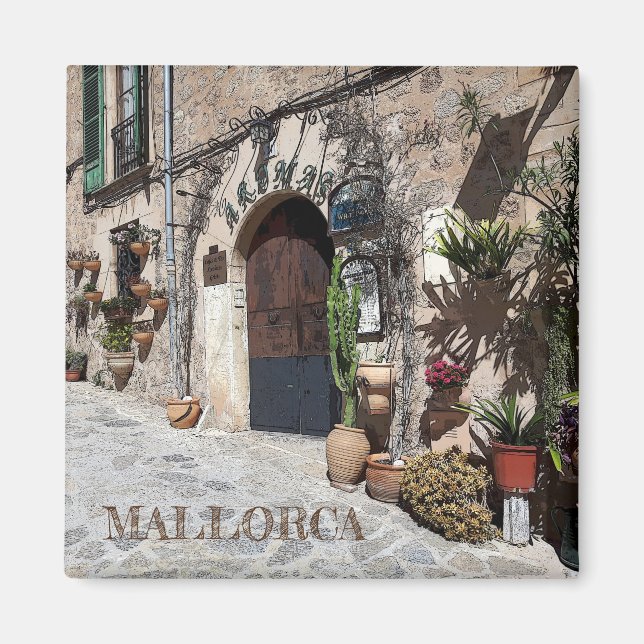 imán de Valldemossa en la isla de Mallorca (Frente)