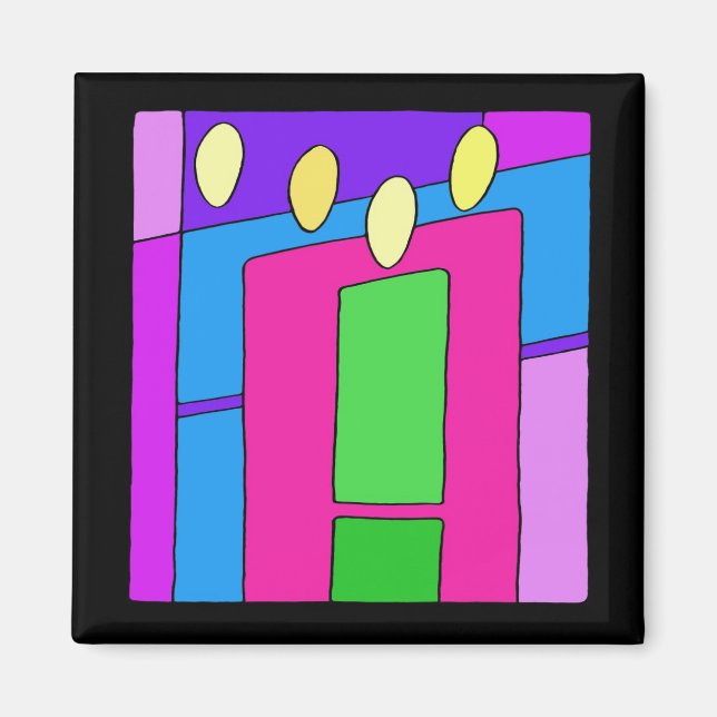 Imán de velas de invierno (Frente)