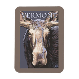 Imán De VermontMoose cierre para arriba