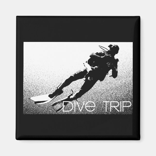 Imán de viaje de buceo (Frente)
