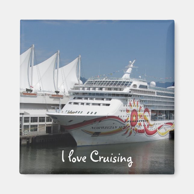 Imán de viaje de crucero (Frente)