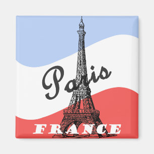Imán de viaje vintage de París Francia