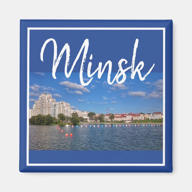 Imán de vista de la ciudad de Minsk Arquitectura d (Frente)