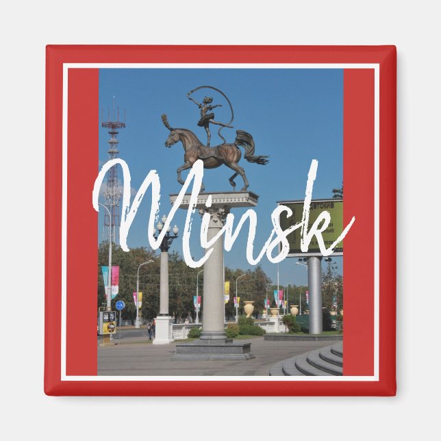 Imán de vista de la ciudad de Minsk Arquitectura d (Frente)