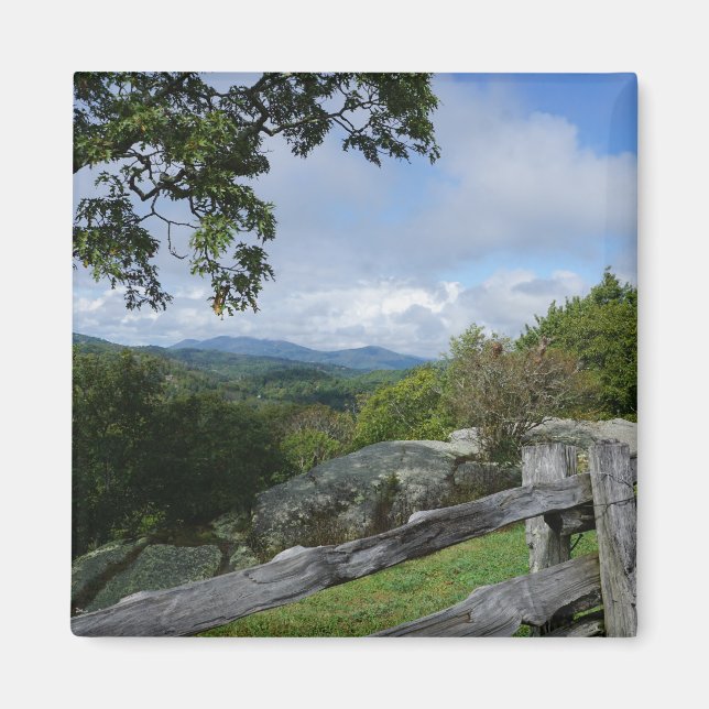 imán de vista de montaña (Frente)