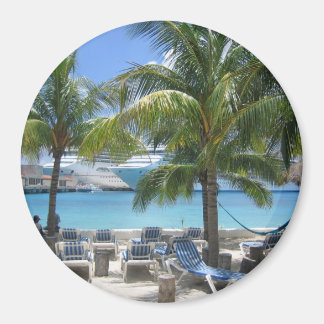 Imán de vista de vacaciones de Cozumel