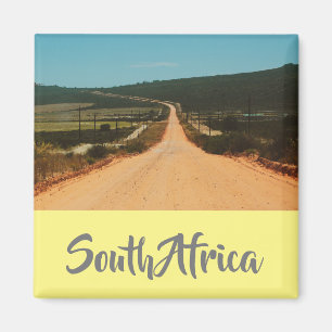 Imán de vista panorámica de carretera rural en Sud